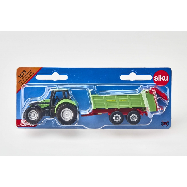 SIKU Traktori ja lannoitteenlevitin, 16,5 cm