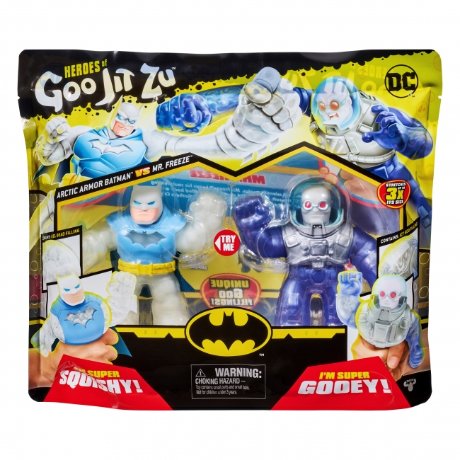 HEROES OF GOO JIT ZU DC Arctic Batman vs Mr Freeze, tuplapakkaus