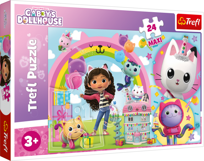 TREFL GABBY´S DOLLHOUSE Maxipalapeli, 24 pa | XS Lelut